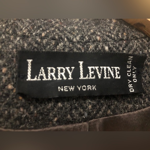 Larry Levine Charcoal Trench Coat - Picture 3 of 3
